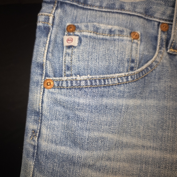 AG Adriano Goldschmied Jeans Womens 31R Blue The Ex-boyfriend Slouchy Distressed - Picture 4 of 16